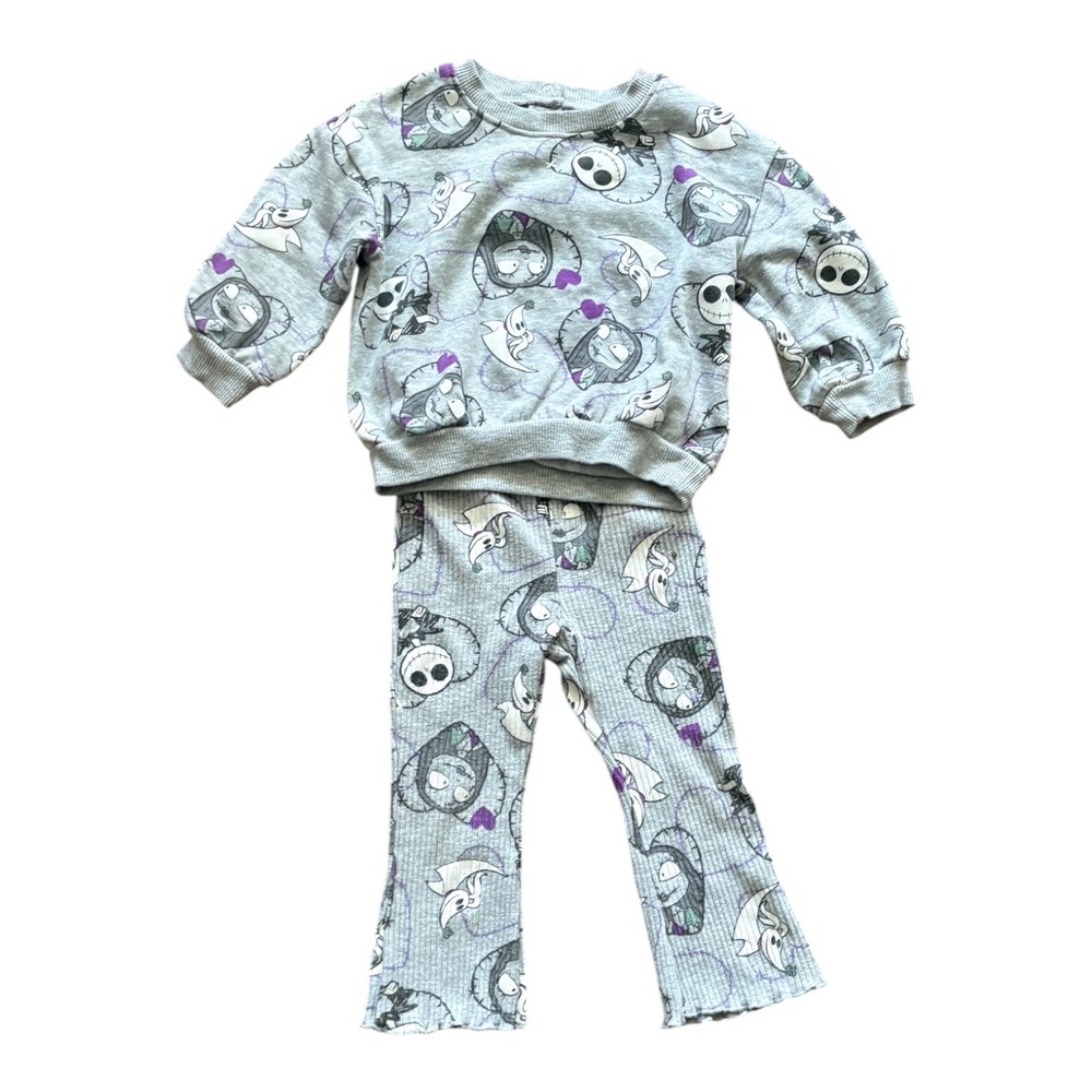 Disney Baby Nightmare Before Christmas Jack Sally Zero Sweatshirt Pants Set 18M